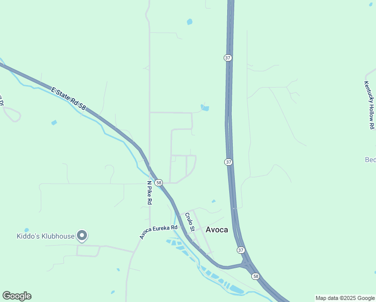 map of restaurants, bars, coffee shops, grocery stores, and more near 238 Mitchell Street in Avoca