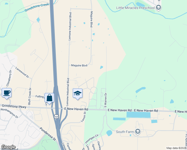 map of restaurants, bars, coffee shops, grocery stores, and more near 2708 Maguire Boulevard in Columbia