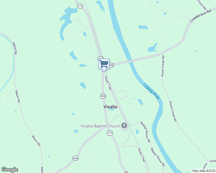 map of restaurants, bars, coffee shops, grocery stores, and more near 11598 Vises Trail in Covington