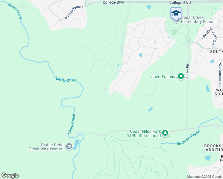 map of restaurants, bars, coffee shops, grocery stores, and more near 25338 West 119th Street in Olathe