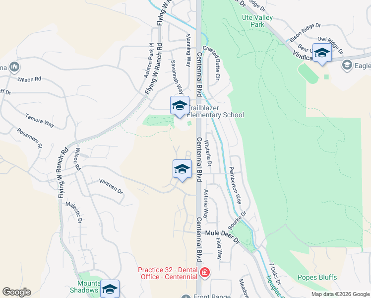 map of restaurants, bars, coffee shops, grocery stores, and more near 5931 Canyon Reserve Heights in Colorado Springs