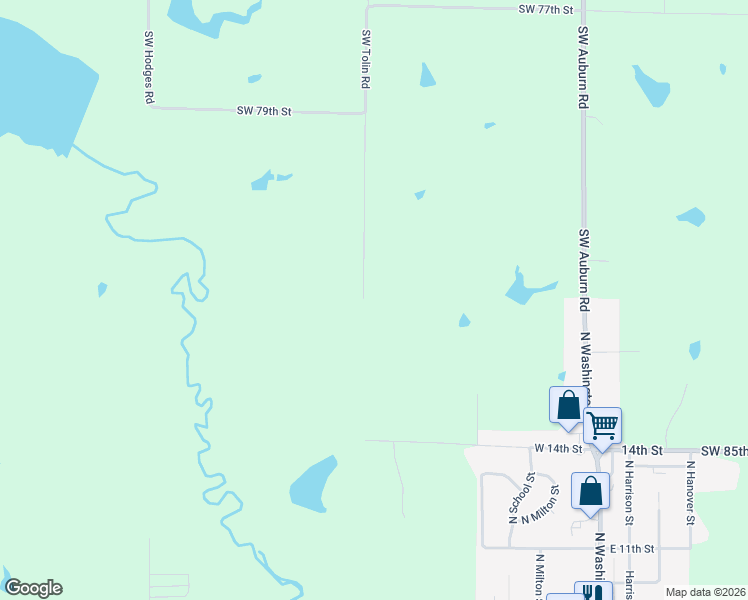 map of restaurants, bars, coffee shops, grocery stores, and more near 8230 Southwest Tolin Road in Auburn