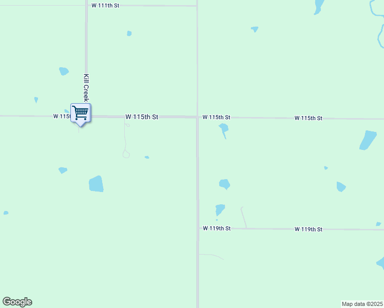 map of restaurants, bars, coffee shops, grocery stores, and more near 11690 South Waverly Street in Olathe