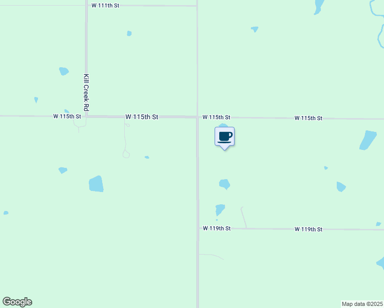 map of restaurants, bars, coffee shops, grocery stores, and more near 11690 South Waverly Street in Olathe