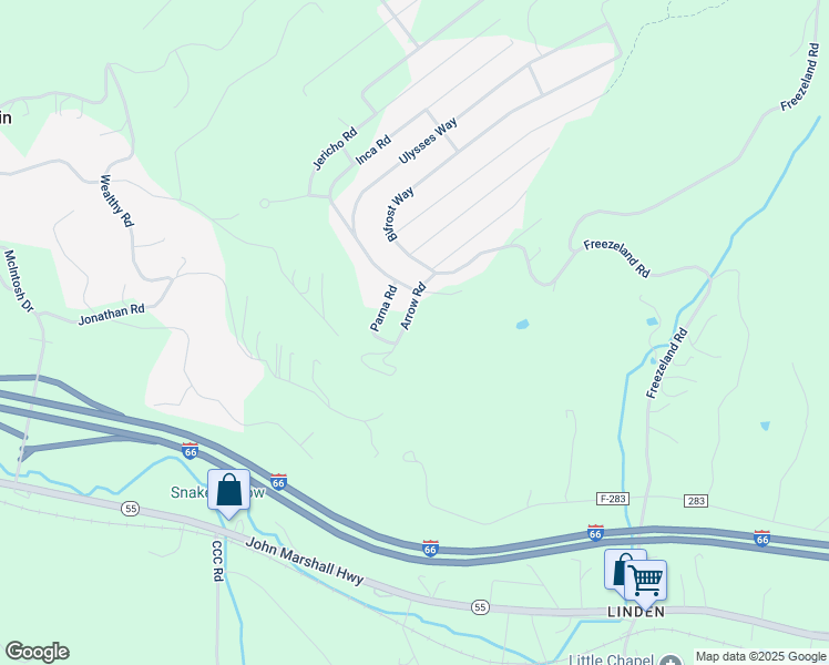 map of restaurants, bars, coffee shops, grocery stores, and more near 141 Arrow Road in Linden