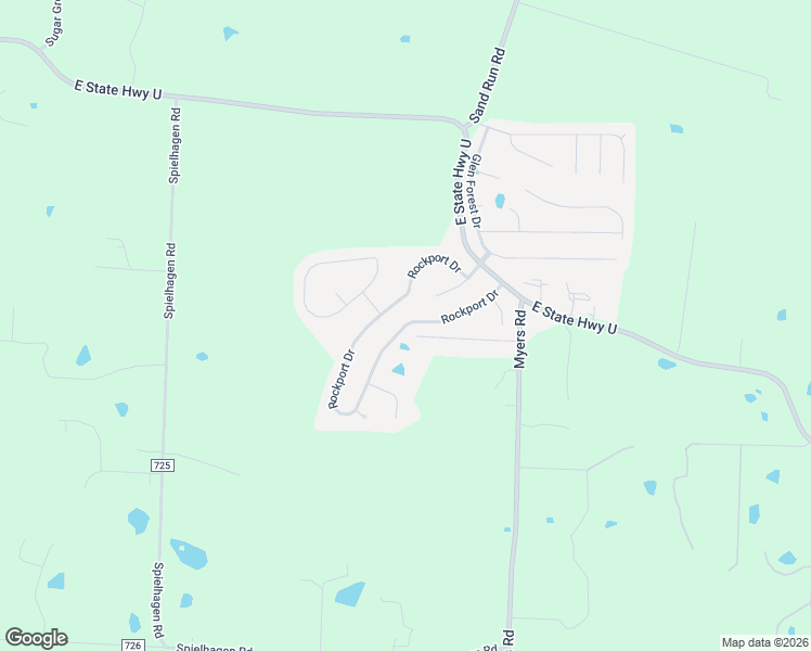 map of restaurants, bars, coffee shops, grocery stores, and more near Rockport Drive in Troy