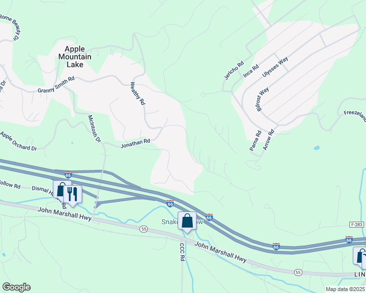 map of restaurants, bars, coffee shops, grocery stores, and more near 502 Jonathan Road in Linden