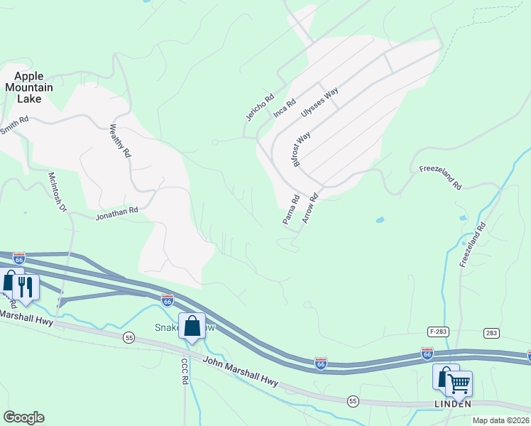 map of restaurants, bars, coffee shops, grocery stores, and more near 64 Parna Road in Linden