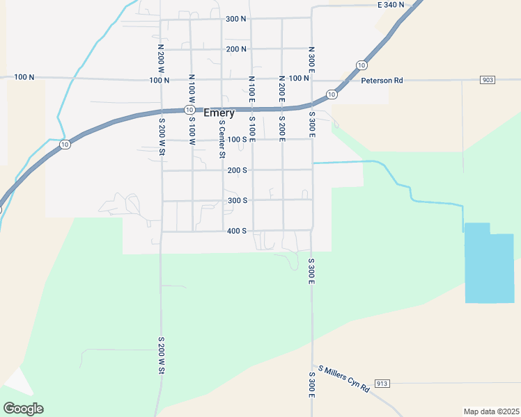 map of restaurants, bars, coffee shops, grocery stores, and more near 291 South 100 West in Emery
