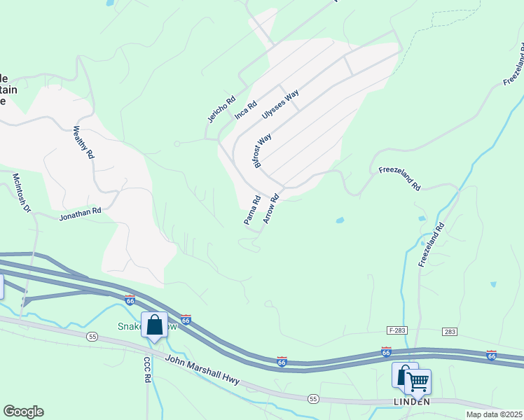 map of restaurants, bars, coffee shops, grocery stores, and more near 51 Parna Road in Linden