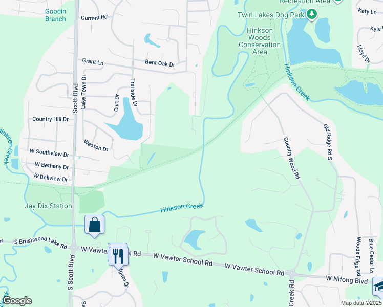 map of restaurants, bars, coffee shops, grocery stores, and more near M-K-T Nature/Fitness Trail (Columbia to McBaine) in Columbia