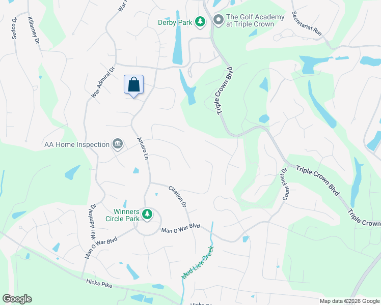 map of restaurants, bars, coffee shops, grocery stores, and more near 10672 Turcotte Court in Union