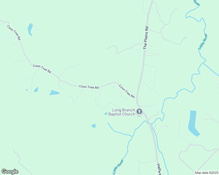 map of restaurants, bars, coffee shops, grocery stores, and more near 5597 Coon Tree Road in The Plains