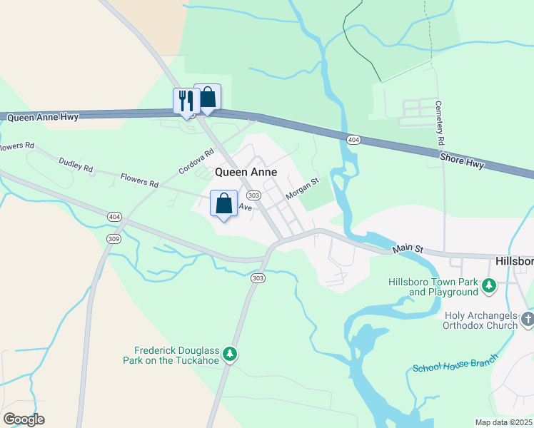 map of restaurants, bars, coffee shops, grocery stores, and more near 13519 Main Street in Queen Anne