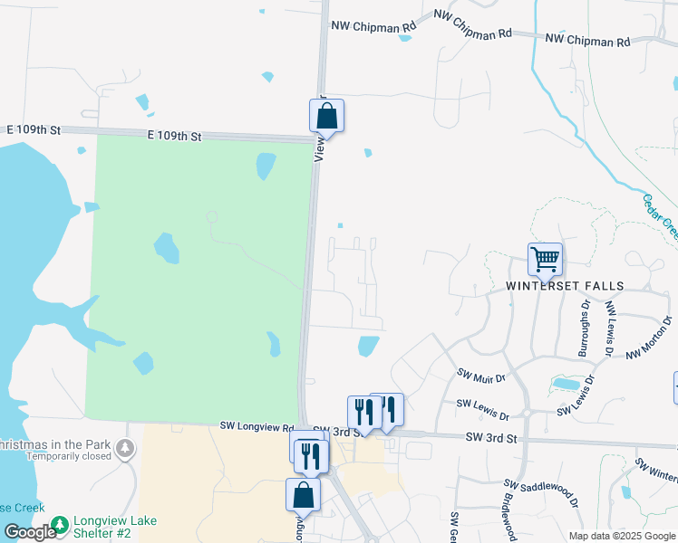 map of restaurants, bars, coffee shops, grocery stores, and more near 201 NW Southwest Kessler Drive in Lee's Summit