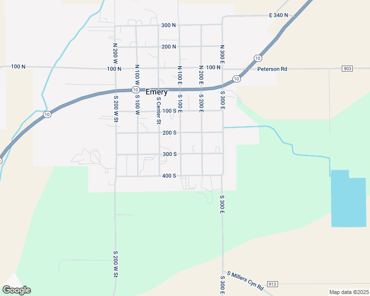map of restaurants, bars, coffee shops, grocery stores, and more near 291 South 100 West in Emery