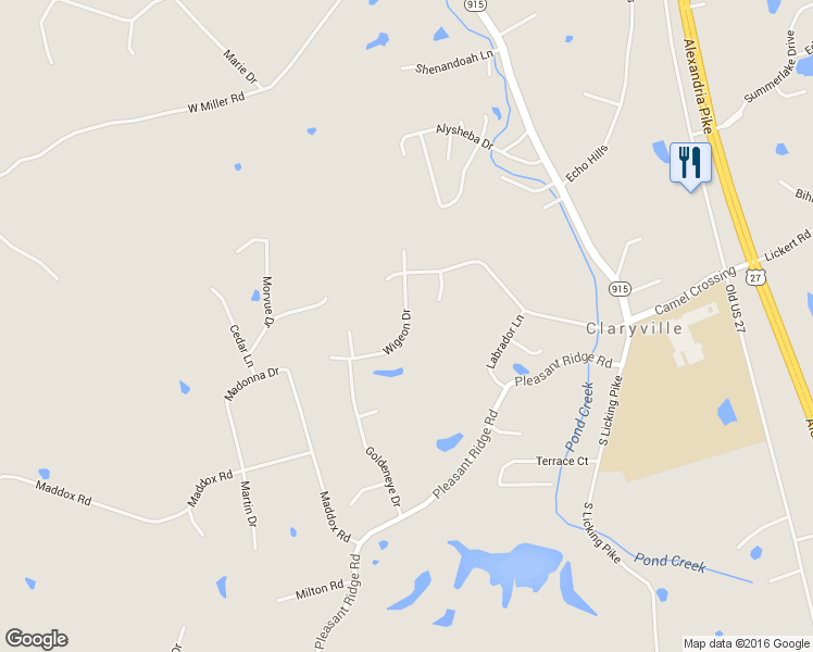 map of restaurants, bars, coffee shops, grocery stores, and more near 746 Wigeon Drive in Alexandria