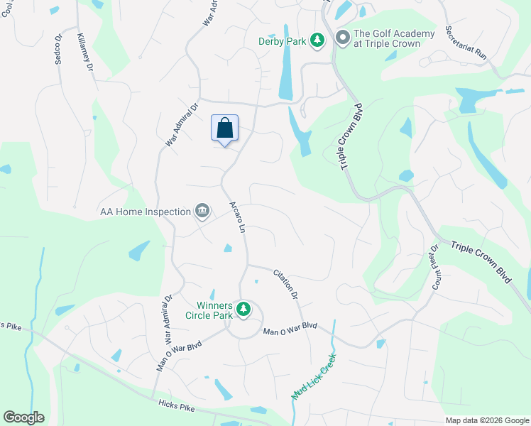 map of restaurants, bars, coffee shops, grocery stores, and more near 1198 Chesapeake Trail in Union
