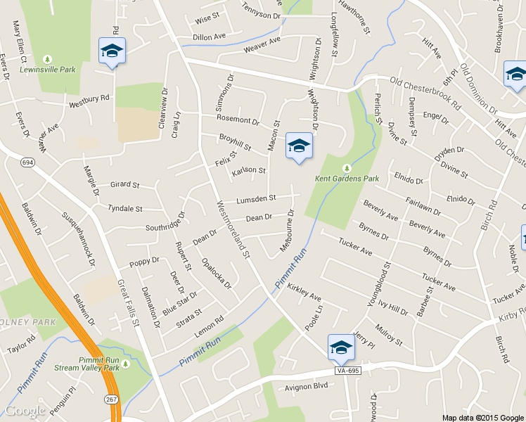 map of restaurants, bars, coffee shops, grocery stores, and more near 6716 Dean Drive in McLean