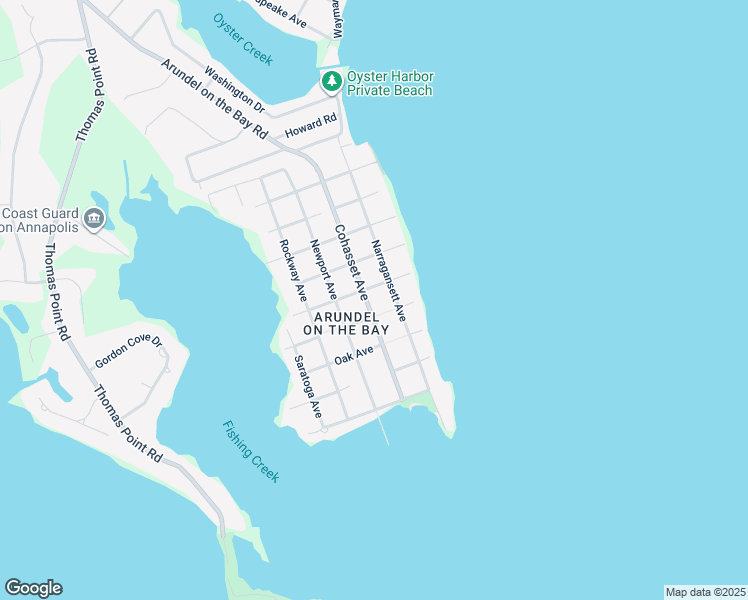 map of restaurants, bars, coffee shops, grocery stores, and more near 3505 Cohasset Avenue in Annapolis