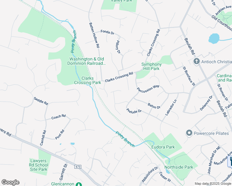 map of restaurants, bars, coffee shops, grocery stores, and more near 9709 Cymbal Drive in Vienna