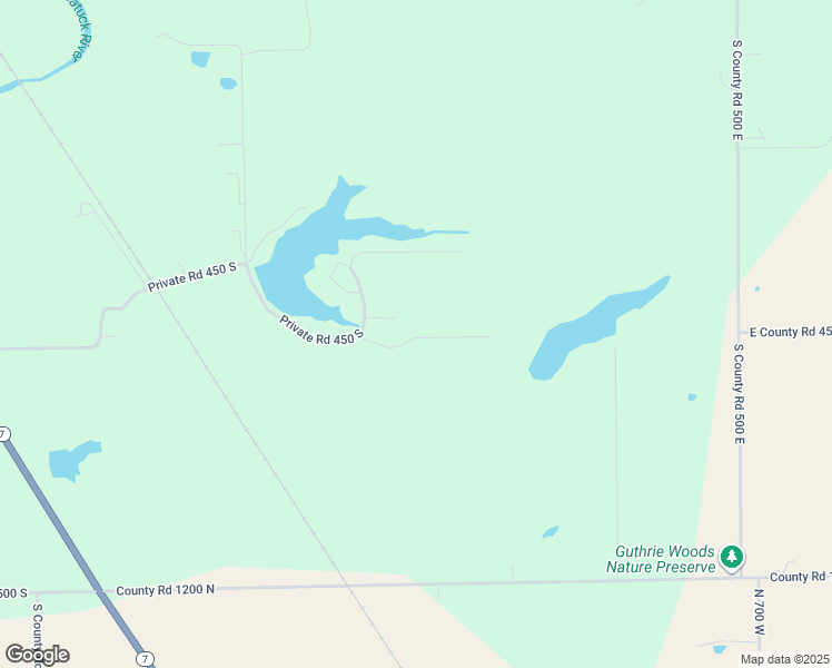 map of restaurants, bars, coffee shops, grocery stores, and more near 4125 Private Road 450 South in North Vernon