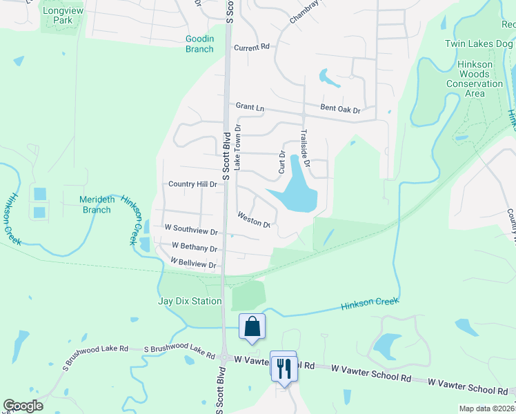 map of restaurants, bars, coffee shops, grocery stores, and more near 4200 Beach Pointe Drive in Columbia