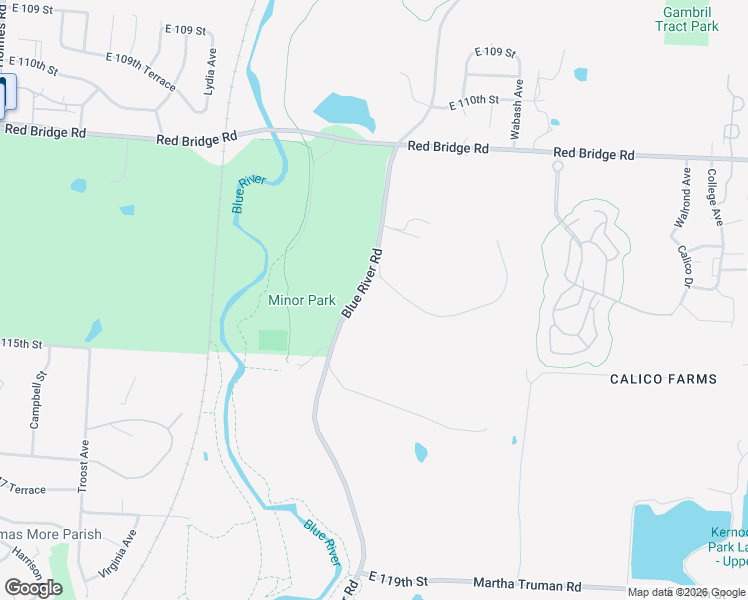 map of restaurants, bars, coffee shops, grocery stores, and more near 2101 Red Bridge Terrace in Kansas City