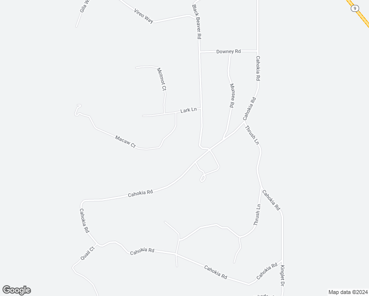 map of restaurants, bars, coffee shops, grocery stores, and more near 2005 Cahokia Road in Guffey