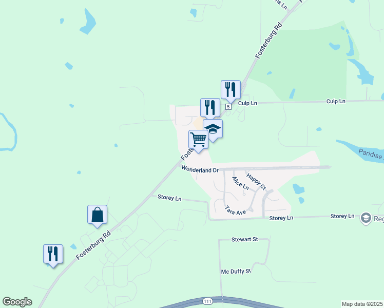 map of restaurants, bars, coffee shops, grocery stores, and more near 3300 Fosterburg Road in Alton
