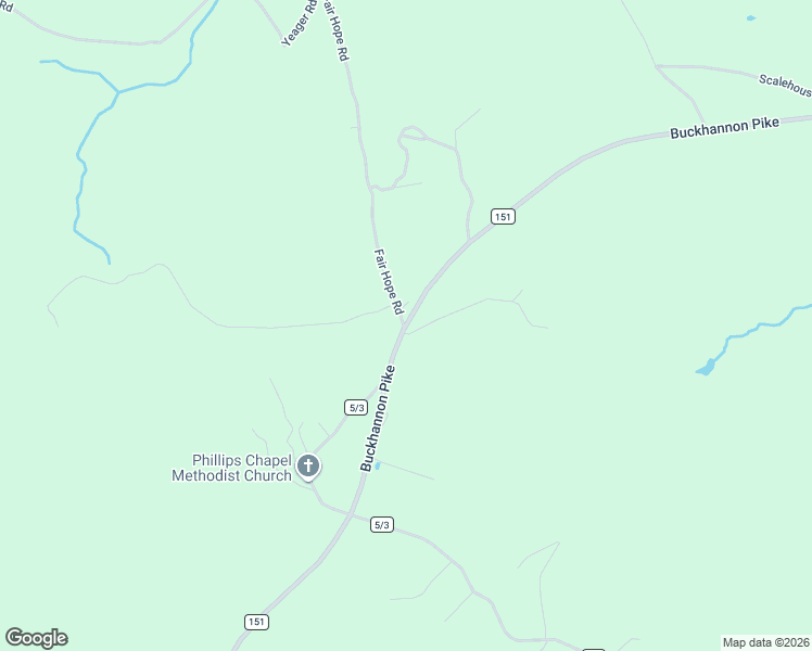 map of restaurants, bars, coffee shops, grocery stores, and more near Buckhannon Pike in Belington