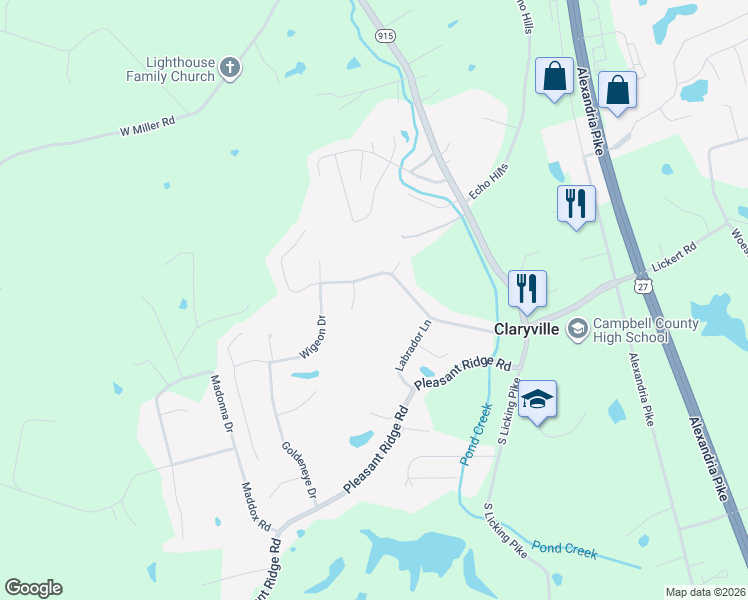 map of restaurants, bars, coffee shops, grocery stores, and more near 10067 Elder Court in Alexandria