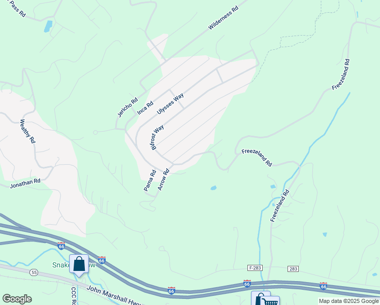 map of restaurants, bars, coffee shops, grocery stores, and more near 88 Arrowood Road in Skyland Estates