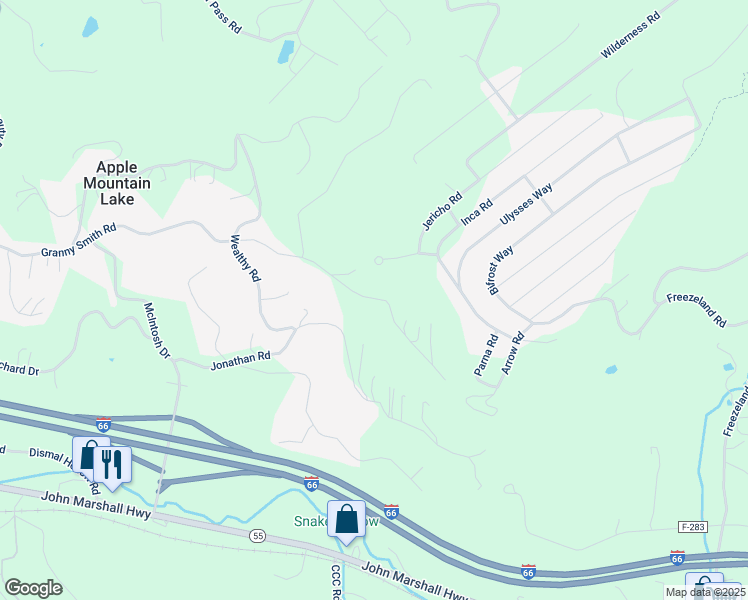 map of restaurants, bars, coffee shops, grocery stores, and more near Granny Smith Road in Linden