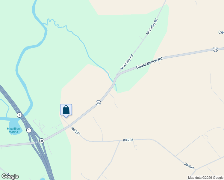 map of restaurants, bars, coffee shops, grocery stores, and more near 20466 Cedar Beach Road in Milford