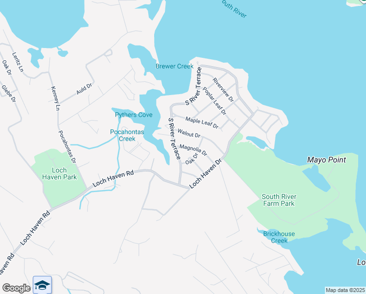map of restaurants, bars, coffee shops, grocery stores, and more near 429 Magnolia Drive in Edgewater
