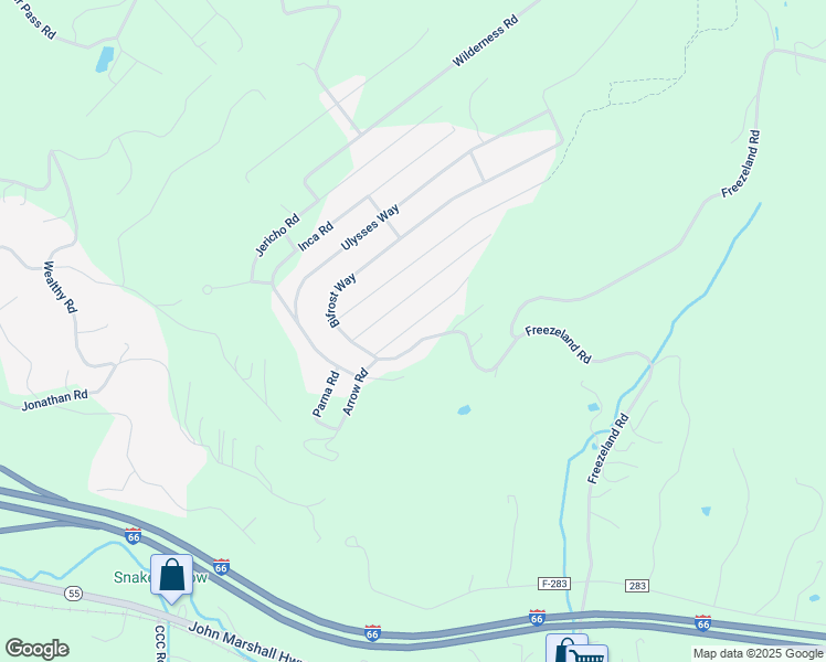 map of restaurants, bars, coffee shops, grocery stores, and more near 88 Arrowood Road in Skyland Estates