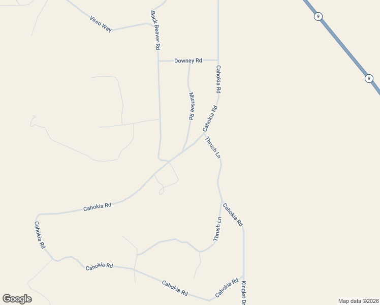 map of restaurants, bars, coffee shops, grocery stores, and more near 2088 Cahokia Road in Guffey