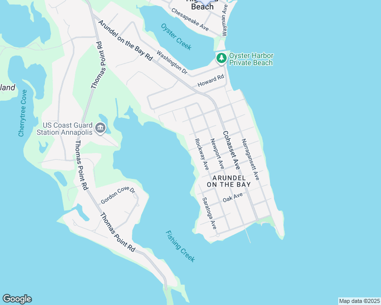 map of restaurants, bars, coffee shops, grocery stores, and more near 1303 Redwood Avenue in Annapolis