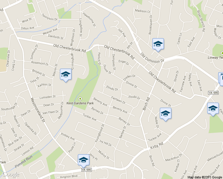 map of restaurants, bars, coffee shops, grocery stores, and more near 6529 Elnido Drive in McLean