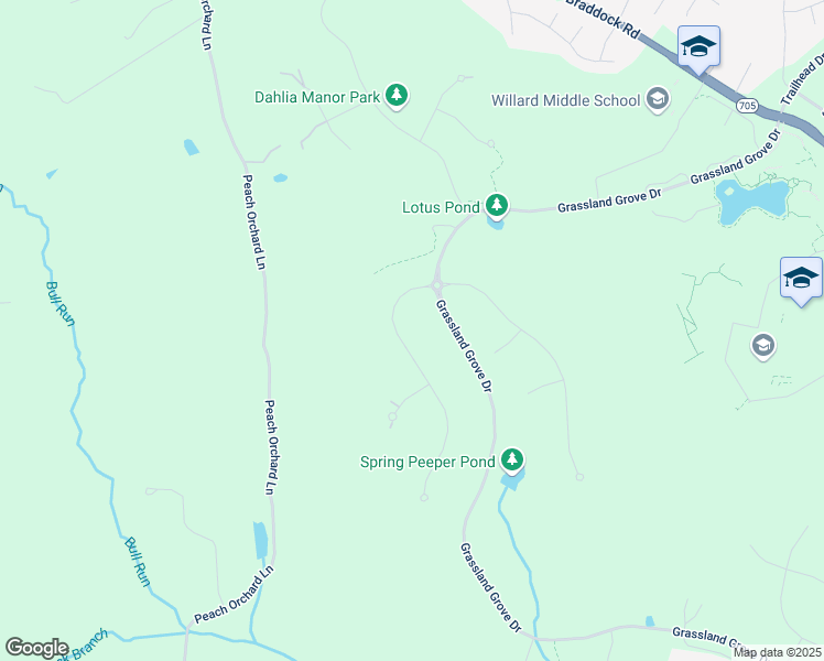 map of restaurants, bars, coffee shops, grocery stores, and more near 25174 Methley Plum Place in Aldie