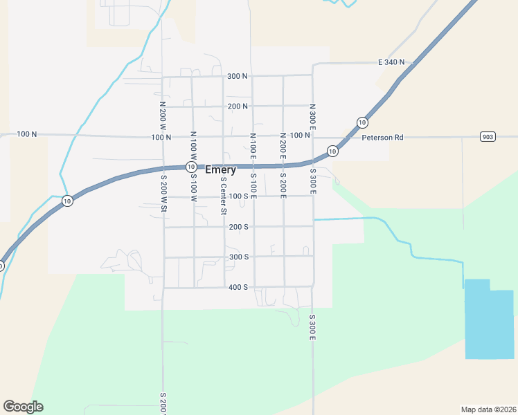map of restaurants, bars, coffee shops, grocery stores, and more near 141 South 100 East in Emery