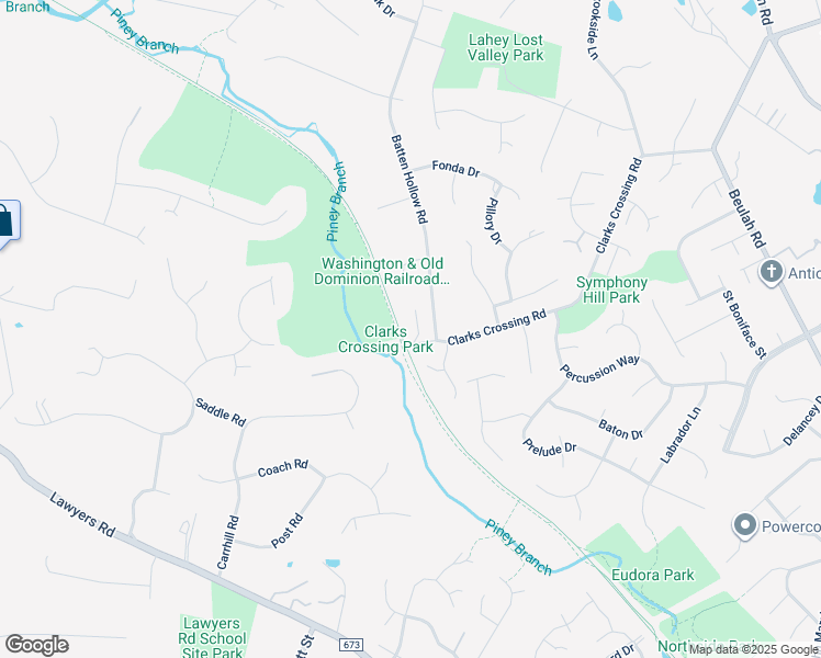 map of restaurants, bars, coffee shops, grocery stores, and more near 9830 Clarks Crossing Road in Vienna