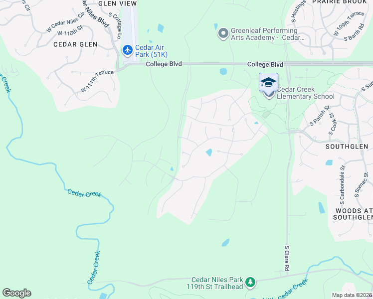 map of restaurants, bars, coffee shops, grocery stores, and more near 22484 West 113th Place in Olathe