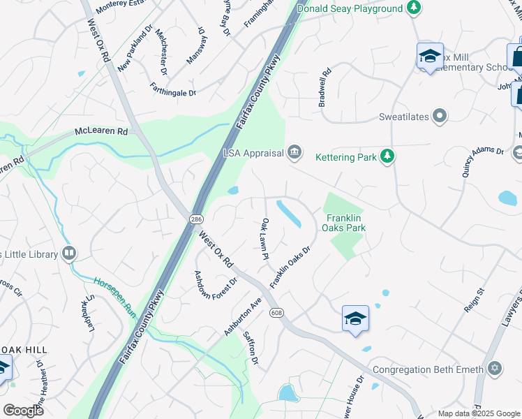 map of restaurants, bars, coffee shops, grocery stores, and more near 12937 Oak Lawn Place in Herndon