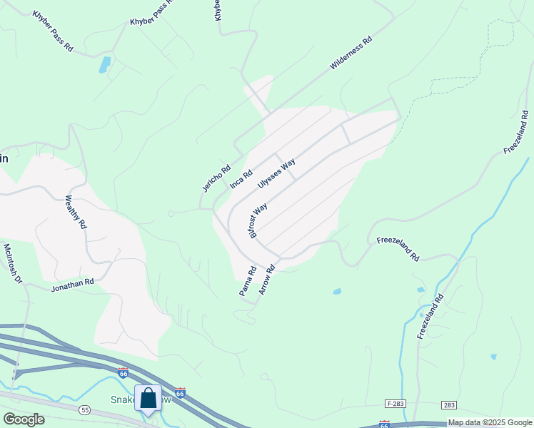 map of restaurants, bars, coffee shops, grocery stores, and more near 640 Bifrost Way in Linden