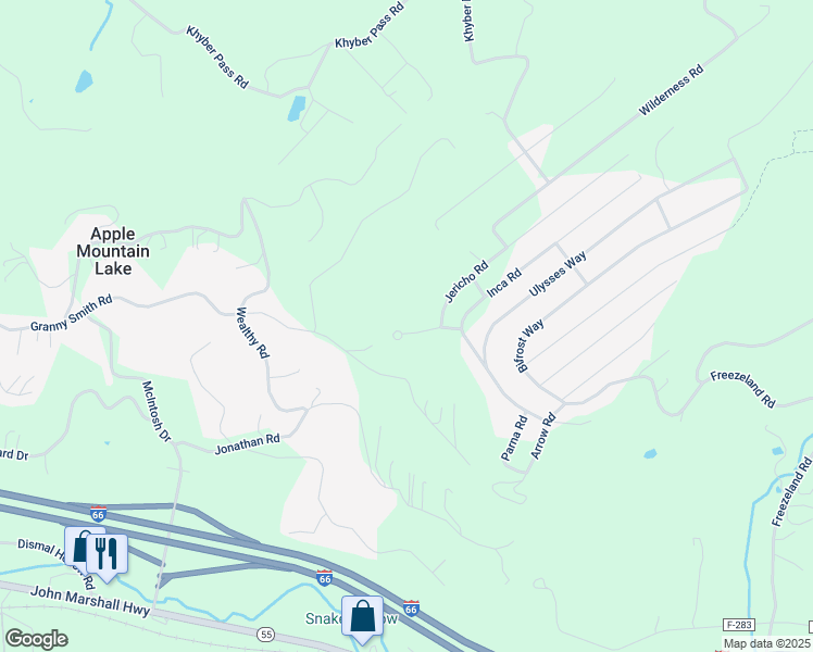 map of restaurants, bars, coffee shops, grocery stores, and more near 206 Sunset Lane in Linden