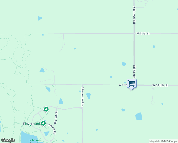 map of restaurants, bars, coffee shops, grocery stores, and more near 32610 West 115th Street in Olathe