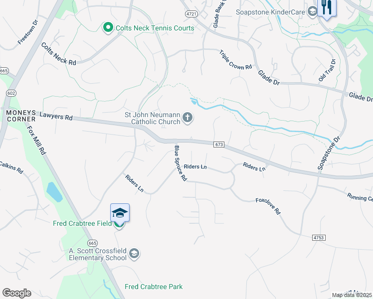 map of restaurants, bars, coffee shops, grocery stores, and more near 2522 Heath Place in Reston