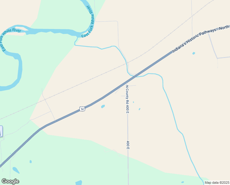 map of restaurants, bars, coffee shops, grocery stores, and more near 3873 U.S. 50 in Brownstown